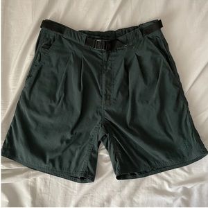 Vintage 90s The North Face Belted Hiking Shorts Medium Cordura Forest Green